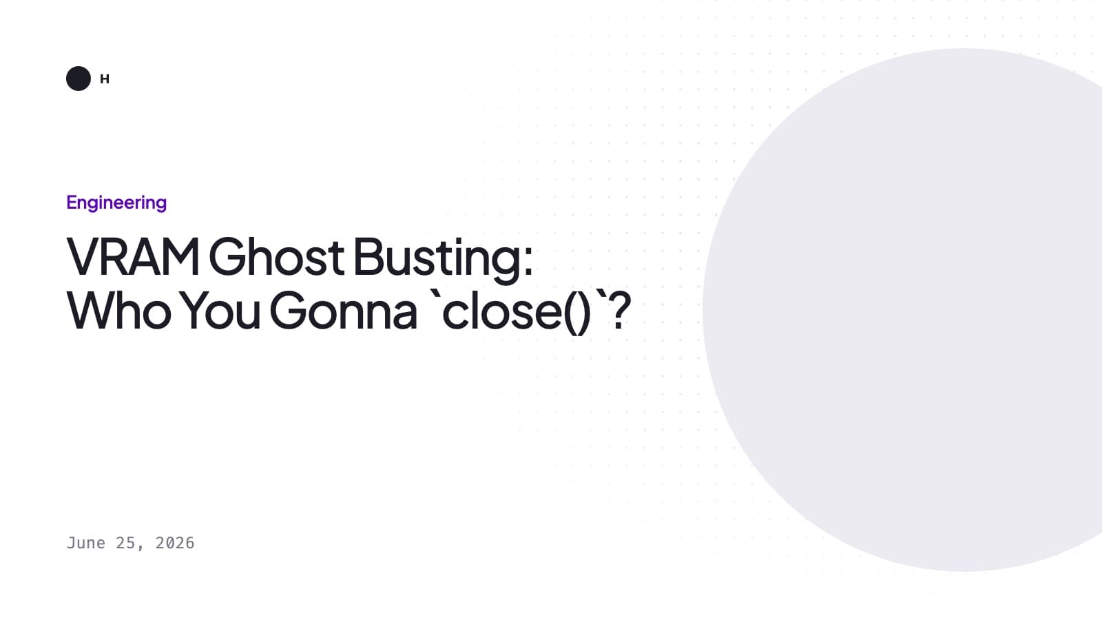 Illustration of a small glowing ghost rising from a graphics card on a desk, next to a potted plant.